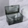 Organizer for storage, with a pen, 21.5 × 12 cm, green/golden color
