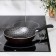 Pan "hostess", d = 16 cm, plastic handle, anti -stick coating, burgundy color