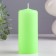 Candle - Aromatic "Apple" cylinder, 5x11.5cm, 25 hours, 115 g, green