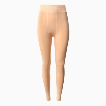 Microfiber leggings with fleece inside 600 den, beige color, size 1-3