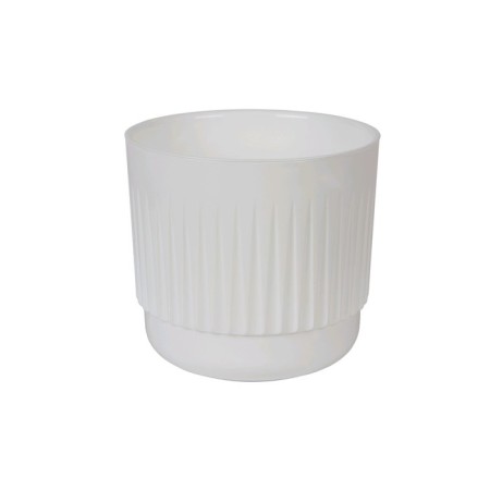 Kashpo "Beta" with a tab, 5.9 l, white color