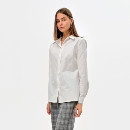 Women's shirt minku: classic color white, size 44-1