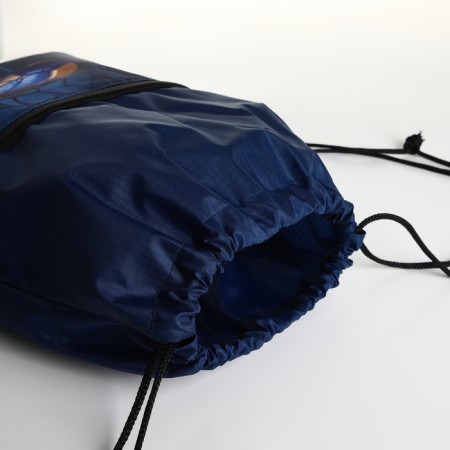 Bag for shoes on the lace, blue color-2
