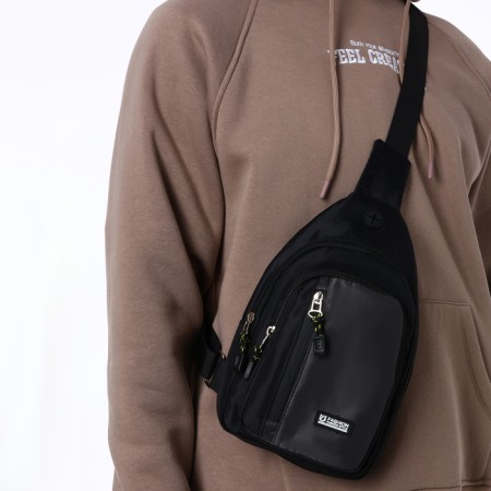 Backpack-sling, 17*8*30 cm, lightning department, 2 n/k, gray-8