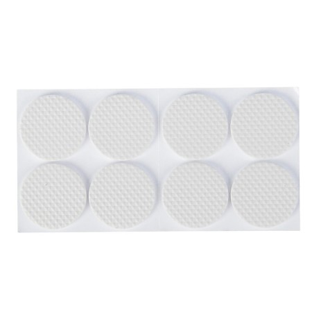 Furniture round tundra, d = 38 mm, 8 pcs., Polymer, white