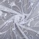 Tulle on the curtain tape, 145x250 cm, white color, 100% polyester