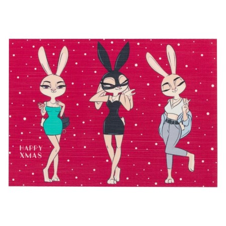 Napkin on the table "Happy XMAS", PVC, 40*29 cm-1
