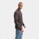 Polo male with long sleeve, brown color, size 46 (m)