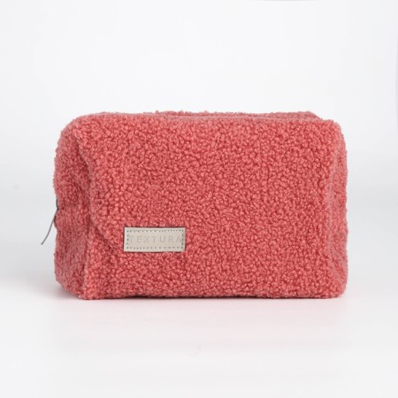 Lightning cosmetic bag, textura, pink color-3