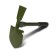 Shovel Tourist, Folding, L = 41 cm, Moten, rubberized hilt, in the case, Greengo