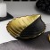 Daille of the Golden Leaf, 23 × 17 × 4.5 cm, gold with black and black
