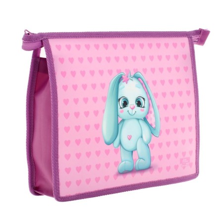 Folder for notebooks A5, 230 x 190 x 50 mm, lightning from above, plastic, calligrata "Bunny"-1
