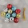 Bubenchiki, set 12 pcs., Size 1 pc: 3 × 3 cm, silver color, gold, red, blue