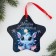 Christmas tree pendant fluorescent "Miracles in the New Year", 12 x 12 cm