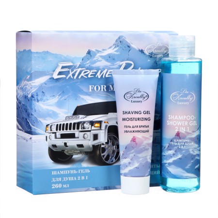 Gift set of Liss Kroully: Shampoo -Gel, 260 ml + shaving gel, 75 ml-3