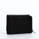 Women's wallet on the button, black color