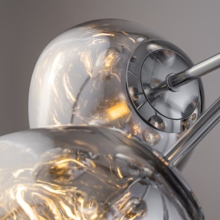 Suspended lamp Freya Fr5378PL-08SM EJECTION, 460x460x1220 mm, G9, 8x40W, color chromium-8