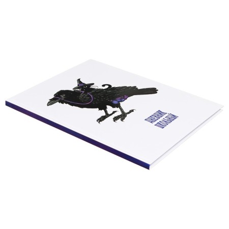Diary Solid Cover 1-11 grade 48 sheets, Raven, Cardboard 7BC cover, matte lamination, selective UV-LK, cheat sheet-1