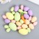 Easter decor "Multi -colored testicles with carrots" set of 31 pcs 4x6, 3x4, 2x3 cm