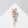 Brooch "Branch" with a pearl, the color is white in gold