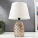 Table lamp 16445/1wt E14 40W white-gold 22x22x34 cm Risalux