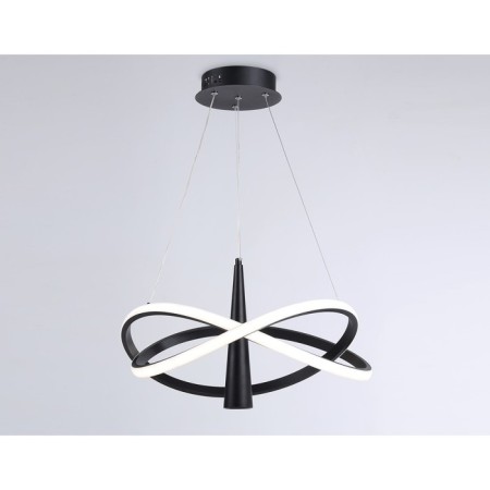 LED LED LED suspended Ambrella Comfort Linetech FL5368 with a remote control, 47W, LED, Black Color Black-1