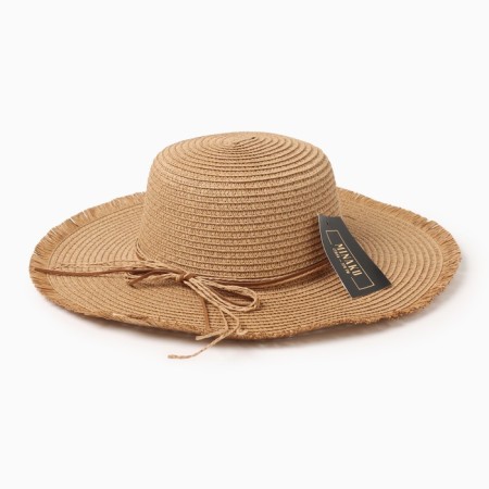Women's hat minku, size 56, beige color-4