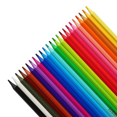 Pencils color plastic 24 colors Gamma "Cartoons", sharpened, PVC, euro suspension 251220213-1