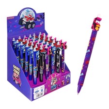 Gel pen 0.5 mm, with erased ink, blue, barcode on a thing, mix toys