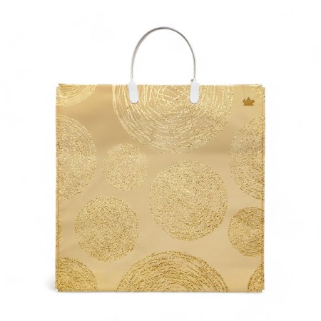 Golden circles package, polyethylene with a plastic pen, 34 x 34 cm, 100 μm