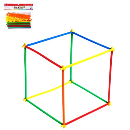Constructor training "straw", 100 parts