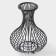 Basket for traffic jams "Vase Loft" 18.2x18.2x23.4 cm color black