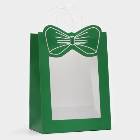 Gift package with the eye "Bant", 26 x 35 x 15 cm, green-1
