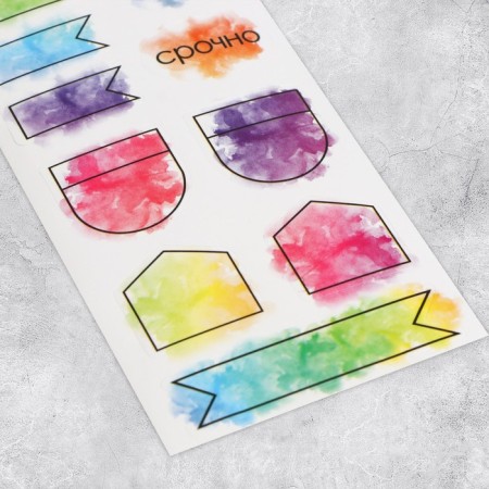 Paper stickers on the “My Notes” substrate, for a diary of 6 × 21 cm-4