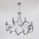 ADELIA 8x60W E14 chrome 78x78x58cm