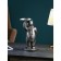 Steam for the little things "Bear", polystone, 43 cm, silver color
