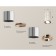 Turning lamp Ambrella Light, XS7405080, MR16 GU5.3 LED 10 W, Color Silver, Gold Pink