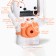 Clock - an alarm clock "Cosmonaut" for children, 2 modes, dial D -9 cm, 15 x 28 cm
