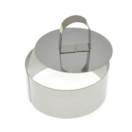 Culinary form "Circle", 10x4.5 cm, with a cover cover-1