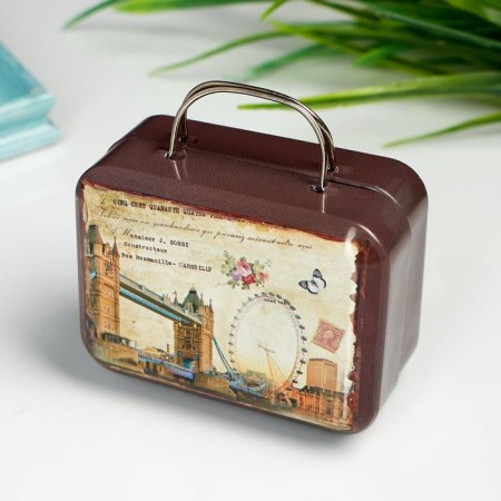 Casket metal suitcase "bridge" 3.5x7.7x5.5 cm