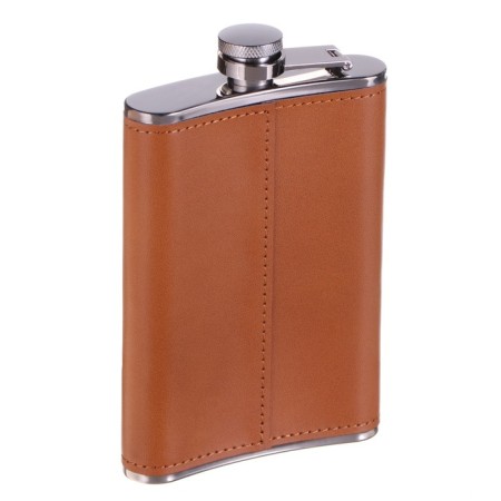 Flask for alcohol and water, 270 ml, "defender", stainless steel, gift, 9 oz-2