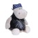 Soft toy "Hippo biker"