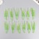 Artificial plant for creativity "White flowers" set of 12 pcs 10 cm