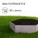 Galvanized flowerbed, d = 60 cm, h = 15 cm, Greengo