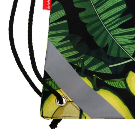 A bag for shoes 440 x 365 mm, Erich Krause, density 300D, with a reflective strip, Avocado Night-2