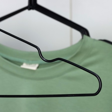 Shoulders - anti -slip hangers, metal with PVC coating, 41 × 20 × 0.3 cm, 10 pcs, black-3