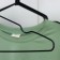 Shoulders - anti -slip hangers, metal with PVC coating, 41 × 20 × 0.3 cm, 10 pcs, black
