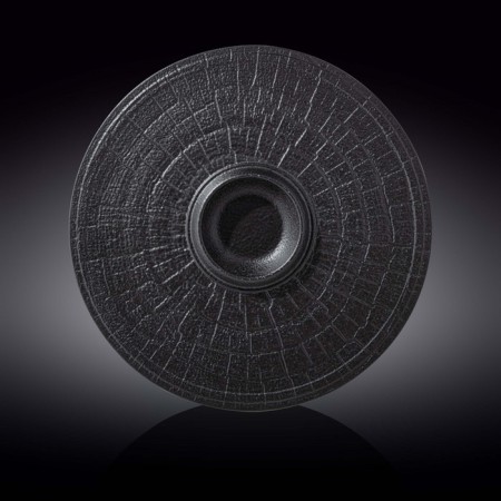 Round plate Wilmax England Slate Stone, D = 33 cm, Black Croc