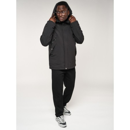 Male jacket, size 56, black color-5