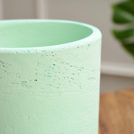 Flower pot "Roll" concrete, green, 4 l-2